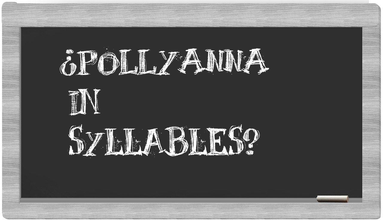 Pollyanna in syllables