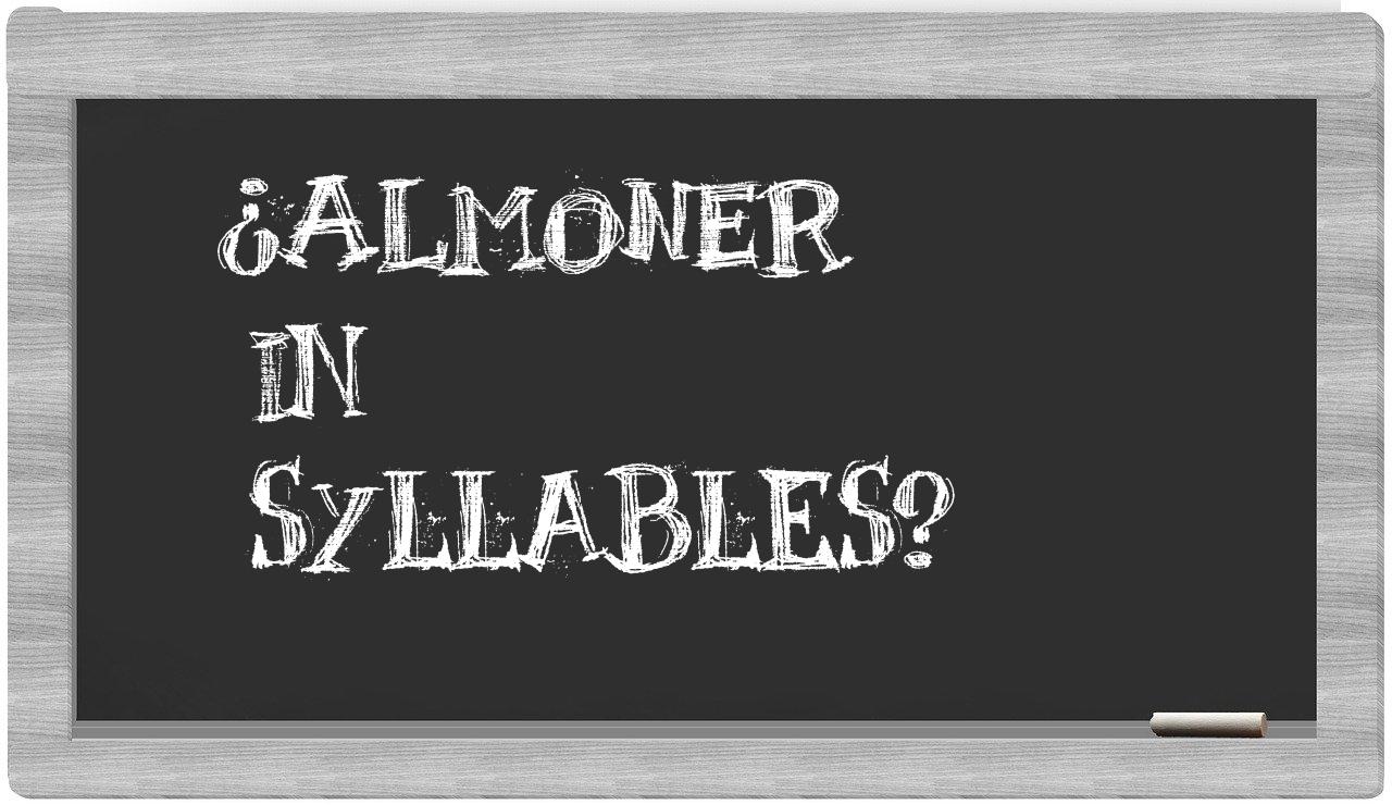almoner in syllables