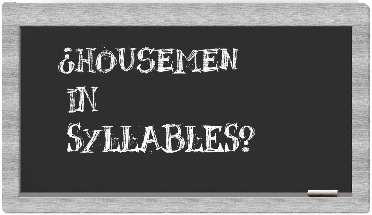 housemen in syllables