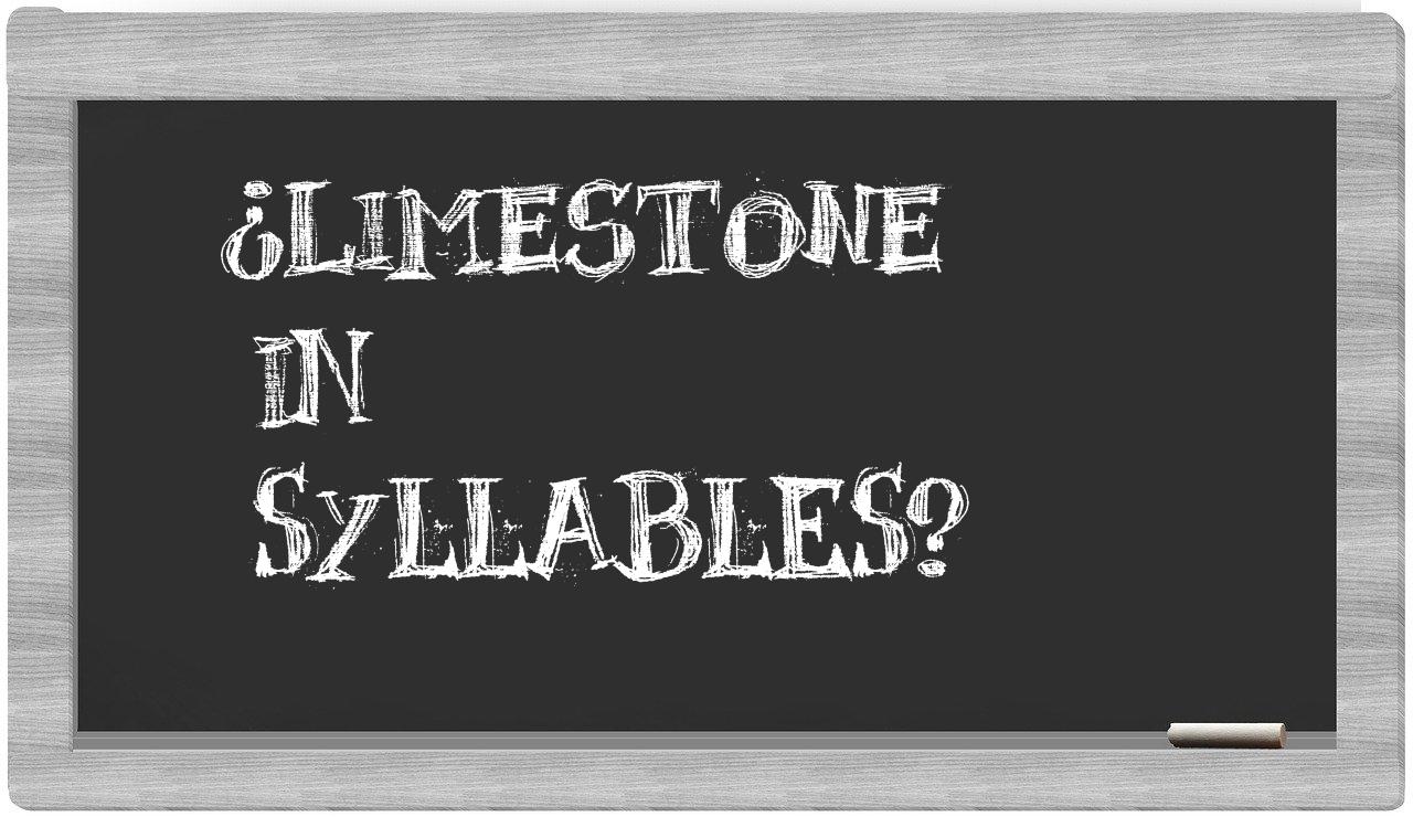 limestone in syllables